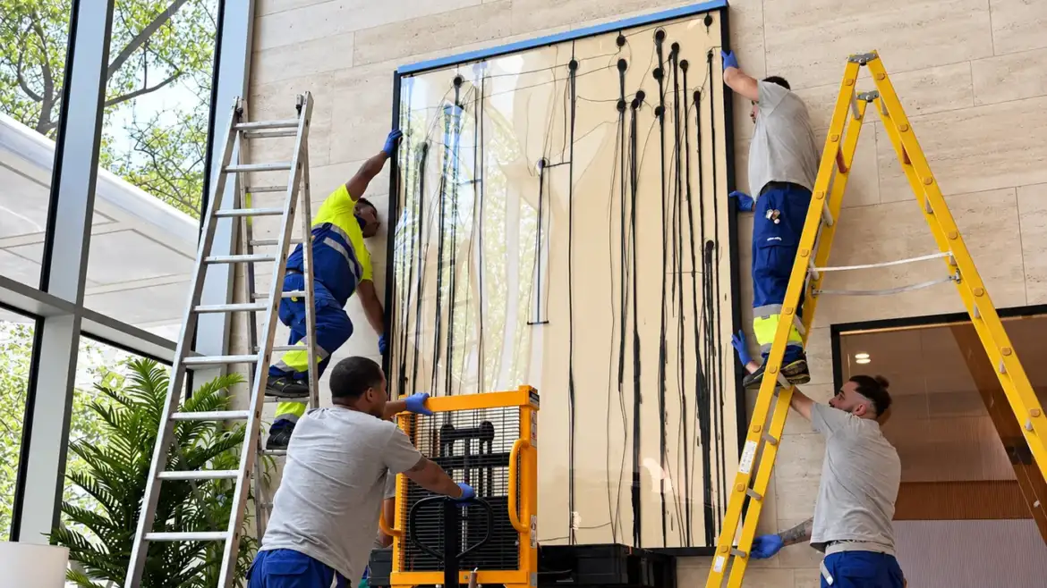 A qué altura colgar cuadros, televisores y cortinas